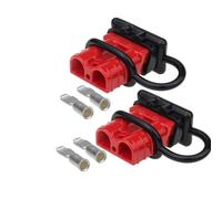 KIXZSAZ Connettore del cavo da 2 pezzi con coperchio antipolvere Collegare il set di prese elettriche con terminali Accessori per verricello Parti di riparazione