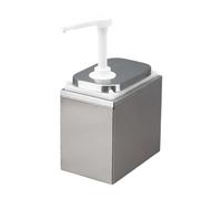 KIXZSAZ Contenitore per erogatore di versatile con testa singola per l'erogazione di condimenti in vari ambienti della cucina. Stazione di erogazione per, 2.5 l con scatola esterna, 19x19.5 cm
