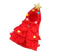 KIXZSAZ Costume di trasformazione natalizio per cani e gatti in morbido tessuto Prepara il regalo di Natale per il costume natalizio per cani ABS per color Per miele, rosso, S
