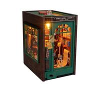 KIXZSAZ Crea e costruisci con i kit fermalibri in miniatura fai da te Libera la creatività e l'immaginazione nell'espressione artistica Kit per case in miniatura Fermalibri