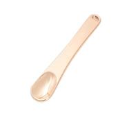 KIXZSAZ Cucchiaio per trucco in metallo per miscelazione di maschere per il viso, spatola per trucco in metallo, liscia e resistente, riutilizzabile e portatile, Oro rosa