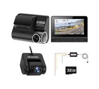 KIXZSAZ Dash Cam per auto anteriore posteriore Dash Cam 4K / 1080P DVR per auto registratore 170 ° grandangolare WDR registrazione in loop di notturna