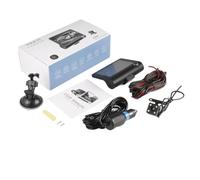 KIXZSAZ Dashcam posteriore impermeabile con luci a LED per fotocamera frontale notturna 1080P Telecamera interna 480P ABS Dashcam per auto, Tre record