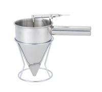 KIXZSAZ Dispenser per frittelle e pastella premium in acciaio,600 ml | resistente, per tutti i giorni, per pastella per pancake