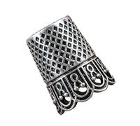KIXZSAZ Ditale per la punta delle dita, ditale per maglieria, forniture per cucire a mano e progetti di quilting, idea regalo per sarto, protezioni per le, Argento, 1.5x1.5x2.5 cm