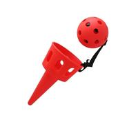 KIXZSAZ Divertitevi all'aria aperta con il gioco Pass Catching per bambini e genitori, attività di gioco all'aperto e al chiuso con palline per bambini, rosso, 16.5 cm