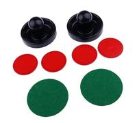 KIXZSAZ Due attaccanti e dischi Set di accessori per air hockey Sostituzioni Colori vivaci Possono essere utilizzati nei tavoli da casa Accessori per air hockey Dischi spingidischi