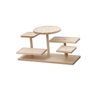 KIXZSAZ Espositore per piante in legno, espositore per gioielli, elegante e multifunzionale, organizer per la casa, per oggetti da collezione, organizer per la conservazione, Colore del legno, 38 cm