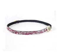 KIXZSAZ Fasce per capelli Accessori per capelli in stile semplice alla moda con bottoni Copricapo elasticizzato antiscivolo per donne in palestra di yoga, Rosa rossa