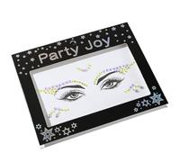 KIXZSAZ Fronte Strass Adesivi Senza Colla Glitter Corpo Viso Trucco Decorazioni fai da te per le donne Accessorio per feste di matrimonio, HF-106 giallo