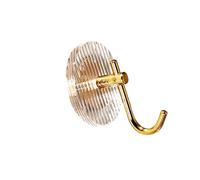 KIXZSAZ Gancio per acrilica resistente per un'organizzazione stabile nel soggiorno, Oro, Diametro: 6.5 cm