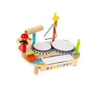 KIXZSAZ Giocattoli musicali per pianoforte e batteria che supportano lo sviluppo precoce con un coinvolgente set di batteria elettronica per pianoforte per