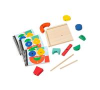 KIXZSAZ Giocattoli per lo sviluppo dei bambini, puzzle di abbinamento di specchi, incoraggiano la risoluzione creativa dei problemi per i bambini in contesti educativi precoci, blocchi costruzione in