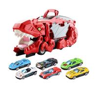 KIXZSAZ Giocattolo per il trasporto di dinosauri con opzione di stoccaggio, per organizzare e accedere facilmente a tutto. Giocattolo per il trasporto dinosauri con pista