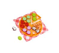 KIXZSAZ Il set di giocattoli in legno per fare la pizza offre divertenti esperienze educative e migliora le capacità di gioco di ruolo. Accessori da cucina , Pizza , 22.5x22.5 cm