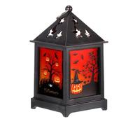 KIXZSAZ Lampada da festa Lanterna di Halloween Luce a LED Decorazioni per la casa Funzionamento a batteria Luci sospese Ornamento da giardino di dimensioni compatte, Modello zucca