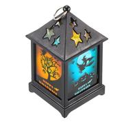 KIXZSAZ Lampada da festa Lanterna di Halloween Luce a LED Decorazioni per la casa Funzionamento a batteria Luci sospese Ornamento da giardino di dimensioni compatte, modello signora