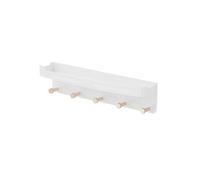 KIXZSAZ Mensola a muro in acciaio inossidabile Vestiti multifunzionali Cappello Cap Lavaggio a mano Appendiabiti Cremagliera Gel per capelli Ripiani Accessori, Oro bianco