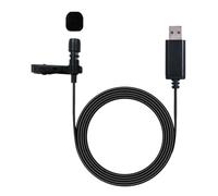 KIXZSAZ Microfono a bavero USB Componenti durevoli Clip su PC portatile Desktop esterno La chiarezza della voce non è facile da produrre Ululati e la voce è chiara Microfoni