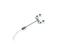 KIXZSAZ Mini paesaggio Streetlight Prop Simulazione realistica Modello di luce Lampada in miniatura fai-da-te Puntelli Ornamento di layout della scena, Verde/Bianco