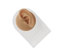 KIXZSAZ Modello di orecchio in silicone Simulazione Piercing Mold Professional Ear Studs Display tridimensionale flessibile per gioielli , Orecchio sinistro/rack