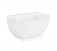 KIXZSAZ Organizza il tuo spazio con una pattumiera da appendere compatta in ABS Forniture da cucina Forniture da appendere Scatola portaoggetti da appendere alla parete, bianco, 28 * 14 * 11 cm
