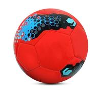 KIXZSAZ Pallone da calcio giovanile di eccezionale durata misura 5 per partite RITENZIONE DELL'ARIA AFFIDABILE Per il calcio giovanile arrivato, Rosso, taglia 5