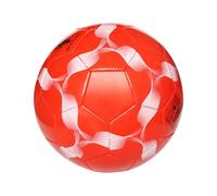 KIXZSAZ Pallone da calcio per allenamento di e lunga durata Divertimento Pallone da calcio professionale in PVC per allenamento di, Seta Rossa, N. 5
