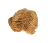 KIXZSAZ Parrucca corta moderna in oro Parrucca cosplay bionda sintetica Donald Fancy Dress Prop