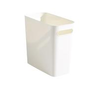 KIXZSAZ Pattumiera grande in plastica senza coperchio Cestino per rifiuti Contenitore per immondizia Contenitore per articoli vari per dormitorio ad capacità, Bianco