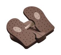 KIXZSAZ Pedale Antiscivolo per Esercizi per Gambe, Stepper Fitness, Mini Stepper per Scale, Macchina per Ufficio e pedana inclinata per Piedi, Mini Scale, Marrone, 23.5x21.5x11.5 cm