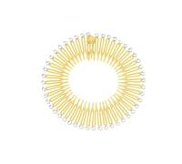 KIXZSAZ Pettine elasticizzato a dente circolare completo da donna Pettini circolari flessibili Porta fascia per capelli Fascia per la testa Accessori da donna per escursionismo, Giallo