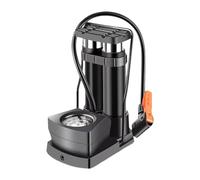 KIXZSAZ Pompa portatile a pedale, pompa per pneumatici per bici a cilindro ad pressione con pedale antiscivolo, risparmio di tempo e fatica. portatile per pneumatici per bici