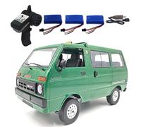 KIXZSAZ RC Drift Trucks Simulazione Motore Auto Regali Per Off-Road/On-road Car Unisex Ragazze Ragazzi Van Electric Hobby Rock Vehicle Model Toy, Verde, Triplo potere