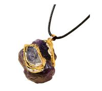 KIXZSAZ Saggezza e collana per collana avvolta nella di cristallo per la crescita delle pietre per un giorno elegante di pietre, ametista