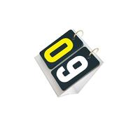 KIXZSAZ Segnapunti da Tavolo Portatile, Facile da Leggere e da capovolgere, per Allenatori di Basket, pallavolo, Pong, Giochi al Coperto e all'aperto, segnapunti da Tavolo a 2
