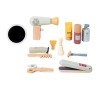 KIXZSAZ Set da gioco in legno per parrucchiere, parrucchiere, stilista, esperienza di gioco immersiva per parrucchieri, incoraggia le competenze linguistiche attraverso attività divertenti, divertente