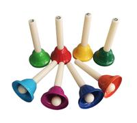 KIXZSAZ Set di campanelli colorati a mano, strumento musicale a 8 note per bambini, per comprendere la musica casa o scuola e godersi la felicità del tempo libero. Set di