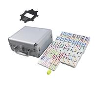 KIXZSAZ Set di Domino Sei, Divertente Gioco da Tavolo Classico con Custodia per Giochi di Famiglia, Bomboniera per Feste, Gioco Calcolo Educativo, Giochi Famiglia, Bomboniera per Feste, Tessere