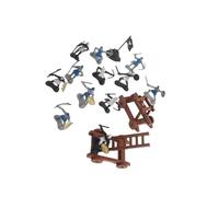 KIXZSAZ Set di figure di soldati per bambini, modelli giocattoli, forme classiche soldati medievali europei, stimolano la curiosità nel gioco dei bambini, giocattoli da uomo, figure cavalieri,