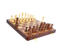 KIXZSAZ Set di scacchi in legno di qualità con pezzi elegantemente realizzati, senza rumore, divertimento all'aperto e al chiuso con gli amici, set di