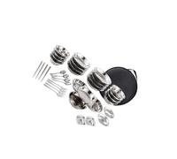 KIXZSAZ Set di stoviglie leggere riutilizzabili per campeggio, utensili da esterno, include borse per il campeggio con la famiglia e gli amici. Set di posate, 36 pezzi