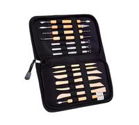 KIXZSAZ Set di strumenti di argilla durevoli da 14 pezzi per fondente e decorazioni torte Kit strumenti per scolpire ceramica in legno ad precisione Durata