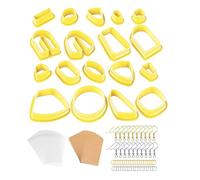 KIXZSAZ Set di taglierine per argilla piccola per orecchini in argilla polimerica Realizzazione di cornici in Orecchini piccoli Strumenti per ceramica forme diverse, B