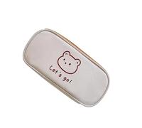 KIXZSAZ Simpatico astuccio per le donne - Aggiungi un tocco di divertimento alla routine quotidiana della scuola o dell'ufficio Grande capacità Resistente allo sporco, Piccolo orso