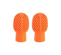 KIXZSAZ Smorzatori per bacchette in silicone, sordina per batteria, punte per pelli per batteria, soluzioni pratiche e portatili, adatte a vari tipi di, accessori per, Arancia, 17x32mm