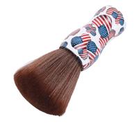 KIXZSAZ Spazzola per capelli in nylon con setole per collo per stilista, comodo, spolverino per il viso, strumento per lo styling, comodo da impugnare, pettine per cuoio capelluto