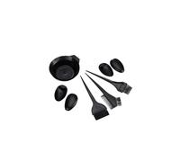 KIXZSAZ Spazzola per tinture per capelli Ciotola per capelli in plastica professionale Spazzole colorate Copri orecchie Accessori per parrucchieri Pettine Spazzole Strumento per colorare per la casa