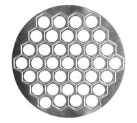 KIXZSAZ Stampo per gnocchi 37 fori Stampo fai-da-te Strumenti di cottura in alluminio Cucina domestica Ristorante Pasticceria Pressatura a mano Gadget