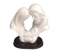 KIXZSAZ Statuetta della Sacra Famiglia, Sculture Religiose, Presepe splendidamente realizzato, Opzioni Regalo per la Decorazione e dell'Ufficio, Gesù,